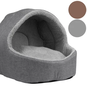 Cama iglú suave para mascotas cálida casa gato perro cachorro gatito vaina cueva lavable - Imagen 1 de 16