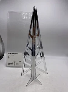 "Árbol de Navidad Ikea Vintermys plateado 13,75"" mesa decoración navideña 3D de colección NUEVO - Imagen 1 de 11