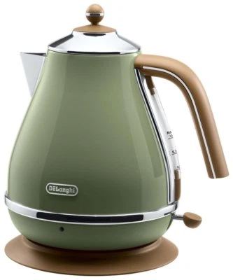 Hervidor eléctrico Delonghi ICONA Vintage Collection 1,0 L KBOV1200J-GR verde oliva Foto 1 de 4