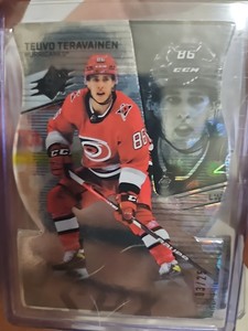 TEUVO TERAVAINEN - SPX NHL SHIELD DIE CUT. 03/25.  #91. 2022-23 UPPER DECK SPX.