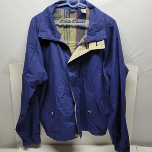 Eddie Bauer Plaid-Lined Zip Up Jacket Blue With Medium With Pockets Item#: 7901 - Bild 1 von 11