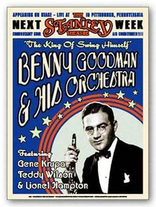 Impresión de arte musical Benny Goodman Vintage Póster Repro - Imagen 1 de 1