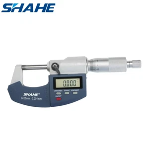 Digital Micrometer 0-25mm SHAHE Origin Electronic Outside Micrometer 0.003mm Acc - Bild 1 von 6