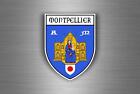 Aufkleber Motorrad Sticker Schild Wappen Flagge Fahne Frankreich Montpellier