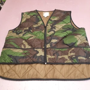 Vintage Northwest Territory Hunting Vest Adult XL Green Camo Lightweight Quilted - Picture 1 of 7