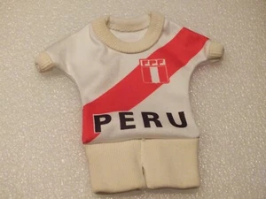 Spanien - Fußball WM Espana'82 - PERU - Mini Trikot -17 cm X 17cm - Bild 1 von 2
