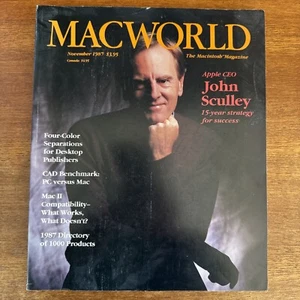 Macworld Magazine November 1987 Apple CEO John Sculley - Picture 1 of 5