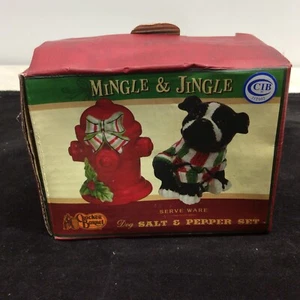 Juego de coctelera de sal y pimienta para mezclar y jingle de barril de galletas boca de fuego Bull Dog - Imagen 1 de 8