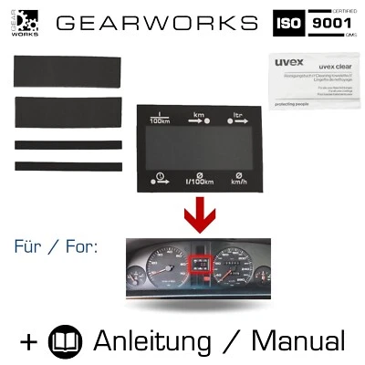 GEARWORKS Display tachimetro per quadro strumenti AUDI 80 100 200 V8 MFA V1