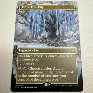 Three Tree City Borderless (Non-Foil) BLB-0340 Rare MTG - Picture 1 of 3