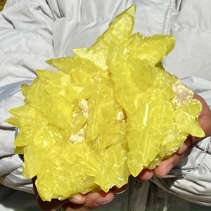 Hermosos minerales 1,57 lb AZUFRE NATIVO GRANDE OnMATRIX Sicilia - Imagen 1 de 15