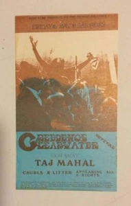 CREEDENCE CLEARWATER REVIVAL GRANDE DETROT 1969 POSTKARTE HANDZETTEL ORIGINAL - Bild 1 von 1