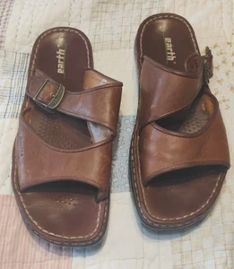 Sandalia de cuero marrón Earth para mujer pacífica ocre talla 11B - Imagen 1 de 10