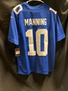 Eli Manning Signed Nike New York Giants Jersey w Super Bowl XLII XLVI MVP JSA AA - Imagen 1 de 9