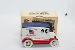 ERTL SCALE MODELS GEORGE BUSH 1992 PRESEDENTIAL ELECTION 1920 TRUCK BANK IN BOX - Picture 1 of 3