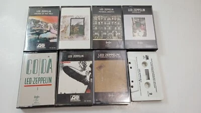 Led Zeppelin Cassette Tapes Lot Of 8 - Tested  Foto 1 de 4
