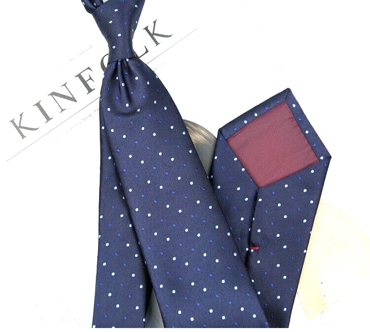 Nueva Corbata Clásica Lunares Azul JACQUARD TEJIDA 100% Seda Para Hombre Foto 1 de 1