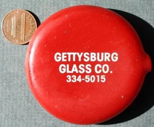 1960-70s Gettysburg Pennsylvania Glass Company rubber squeeze back coinpurse---- - Picture 1 of 1