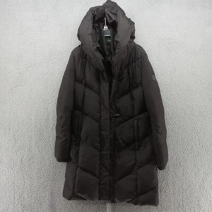 Lauren Ralph Lauren Coat Womens Small Black Pleated Down Puffer Parka High Neck - Picture 1 of 10
