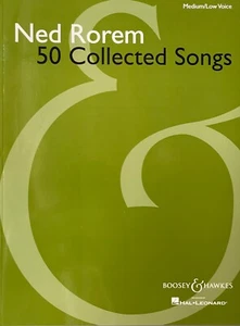 Ned Rorem 50 Collected Songs Medium Low Voice Sheet Music Book  NEW 048019481 - Picture 1 of 6