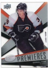 08-09 UPPER DECK ICE ROOKIE RC #147 DARROLL POWE /499 FLYERS *47992