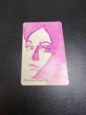 1972 WhoDunIt Original Replacement Suspect Playing Card - Roxanne Holgrave - Image 1 of 2