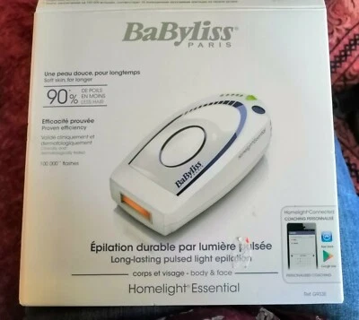 TOP Babybliss Paris Homelight Essential G933E IPL Haarentfernungsgerät Weiß/Blau - Bild 1 von 3