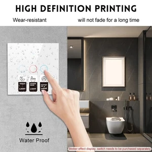 Clear Switches Icons Labels Sticker For Kitchen Safe And Efficient Appliance Use - Picture 1 of 10