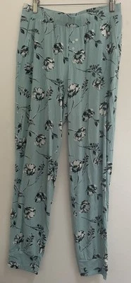 Alfani Intimates Women's Allover Floral Pull On PJ Jogger Pants Light Green S - Image 1 of 4
