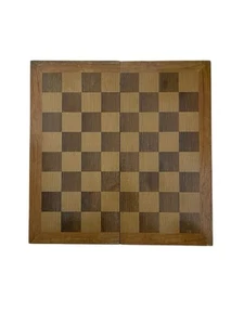 Beautiful Vintage Wooden Chess Board 17.5" x 17.5" - Picture 1 of 4