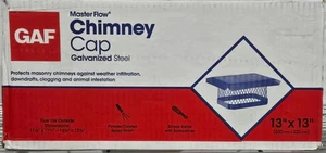 Master Flow CC1318 Fixed Chimney Cap Galvanized Steel Black 13 in. x 18 in. - Picture 1 of 3
