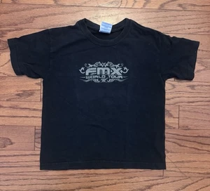 Boys Size 5 Gildan Black Motor Cross Tshirt - Picture 1 of 6
