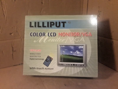Lilliput 619GL-70NP/C 7” color LCD Monitor/VGA w power, cables remote, BOXED - Image 1 of 4