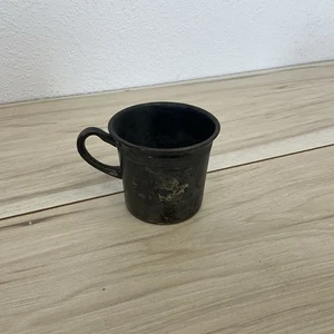 Vintage Antique Ornate Metal Child Baby Cup Mug - Rockford Silver P Co 508 - Picture 1 of 4