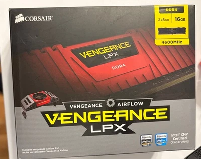 Corsair Vengeance Airflow LPX 16GB DDR4-4600 CL19 CMK16GX4M2F4600C19 (B-DIE) - Image 1 of 4