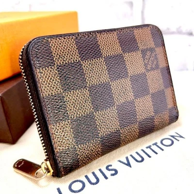 Louis Vuitton Damier Portamonete con cerniera N63070 4,3 * 3,1 * 0,9 pollici - Immagine 1 di 4