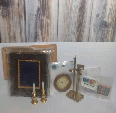 学习图书馆艺术家工作室办公室配件套装1:12娃娃屋微缩模型 — 第 1/4 张图片