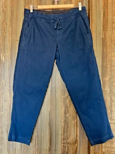 North Face Wanderhose Crop Stretch Bio Baumwolle Bindebund dunkelblau Gr. M - Bild 1 von 13