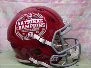 CASCO NAJEE HARRIS FIRMADO F/S ALABAMA CONMEMORATIVO CAMPEONATO NACIONAL 2020 - Imagen 1 de 6