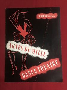 1953-1954 AGNES DE MILLE DANCE THEATRE PROGRAM + Changes Sheet￼