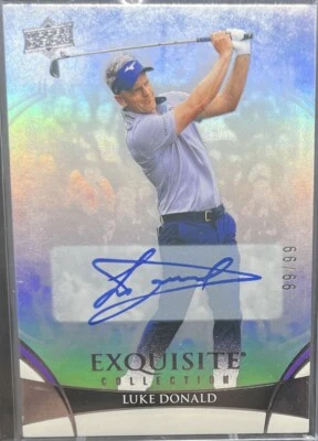 2024 UD Portfolio Luke Donald Exquisite Collection Autograph /99!! - Image 1 of 2