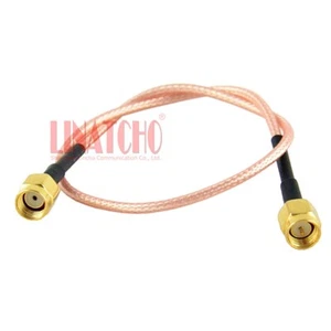 RG316 30cm Koaxial SMA Stecker auf RP SMA Stecker Antenne Umbau Verbinder Kabel - Bild 1 von 11