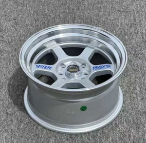 1pc TE37 Wheels 15x8j ET0 4x100 4x114.3 Silver - Bild 1 von 2