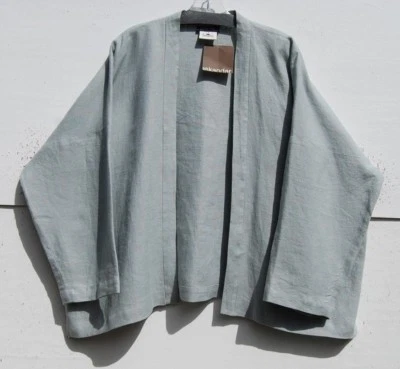NWT Eskandar DOLPHIN HEAVY WEIGHT Linen  Open Jacket  (1) $990 - Image 1 of 3