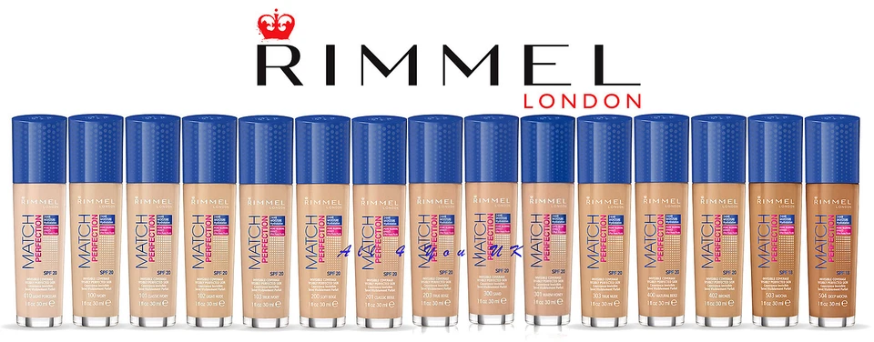 Rimmel Match Perfection Foundation 30ml - SPF 20/ SPF 15 - Please Choose Shade