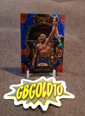 2023 Select UFC JEREMIAH WELLS Blue Disco /49 Premier Level H2 Exclusive - Image 1 of 3