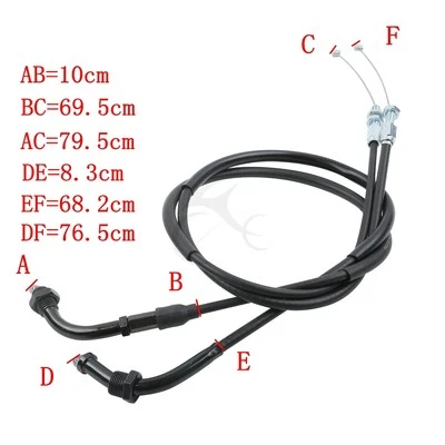 Throttle Cables Fit For Honda CBR1000RR 2004-2007 CBR600RR 2003-2012 2007 2006 - Image 1 of 4