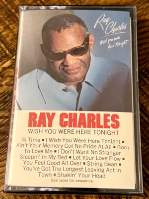 Wish You Were Here Tonight Cassette Tape Ray Charles 1983 SEALED *FREE SHIPPING* - Image 1 of 3