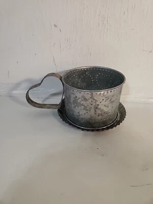 Home Interiors Tin Punch Hearts & stars Candle Holder  - Image 1 of 4