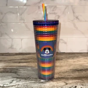 Starbucks Disney World Pride 2024 24oz Cold Tumbler Rainbow Studded NEW Mickey - Picture 1 of 11